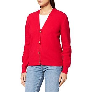 Street One Gebreid damesjack, Rood (Full Red), 38 NL