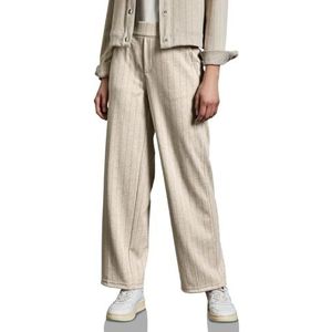 STREET ONE Gestreepte broek met rechte pijpen, Sheer Beige Mel., 34W / 30L