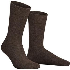 Hudson Herensokken Relax Cotton drukvrije band Brownmel. 0763 43-44, beige, 43/44 EU