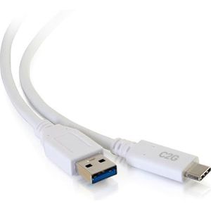 C2G 0.9M USB-C® Male to USB-A Male Cable - USB 3.2 Gen 1 (5Gbps) Compatible with Samsung Galaxy S10, S9, MacBook, Huawei P10, P9, Sony XZ, HTC 10 and More