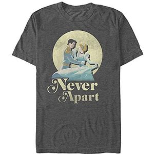 Disney Cinderella - Never Apart Unisex Crew neck T-Shirt Melange Black L