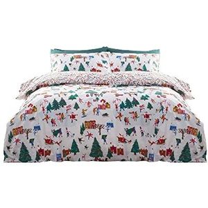 furn. Kerst Samen Dekbedovertrek Set, Multi, Peuter
