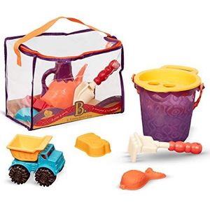 B. toys zandspeelgoed, 11-delig, met tas, zandbak, speelgoed, strand, speelplaats met emmer, schep, zandvormpje, kiepwagen, speelgoed vanaf 18 maanden