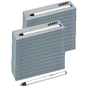 LAMY T11 Rollercartridge set van 24 met grote inktvoorraad en schrijfpunt van roestvrij staal in de kleur blauw (uitwisbaar) voor patronenroller model 311 Lamy balloon - 72 vullingen