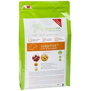 ORGANICVET Hond droogvoer Sensitive + graanvrije eend en aardappel, 1-pack (1 x 5 kg), M