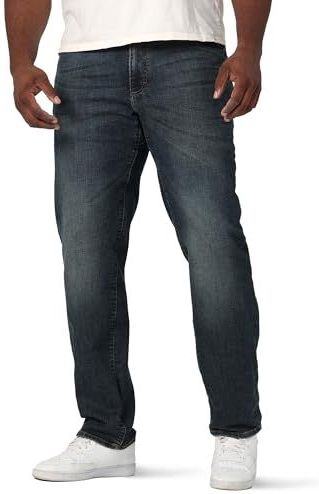 LEE Men's Extreme Motion Relaxed Jean - Big & Tall, Maverick - 52 x 28