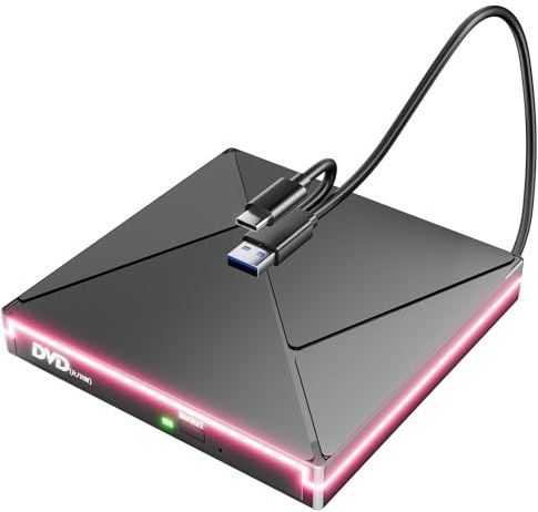 Externe CD-drive - RGB - DVD-speler - USB 3.0 - Compatibel met Laptop en Desktop