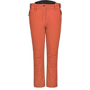 Killtec Dames Siranya functionele broek met sneeuwvanger, gebrand rood, 42