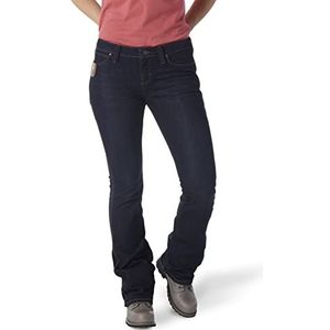 Wrangler Riggs Workwear Womens 5 Pocket Boot Cut Jean Work Utility Pants, Dark Rinse, 18-30 US