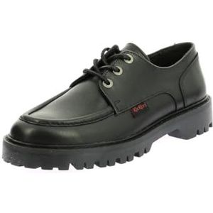 KICKERS Dames Decklowy plat Oxford, Zwart, 37 EU