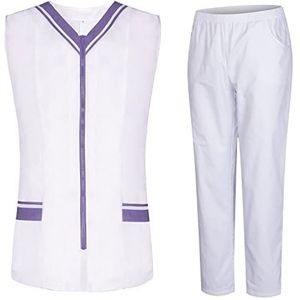 MISEMIYA - Peeling-set voor dames – doktersuniform dames met hemd en broek – medisch uniform – 818-8312, Lila 21, S