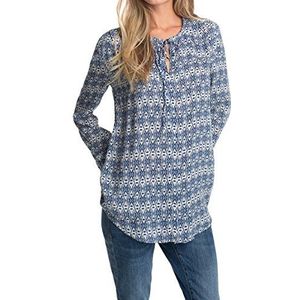 Esprit Regular Fit blouse voor dames van zijdeachtig viscose met mooie print