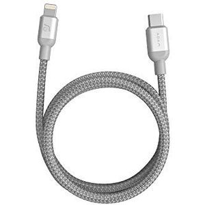 ADAM elements PeAk II Micro-USB naar USB-kabel Lightning naar USB-C 1,2 m zilver