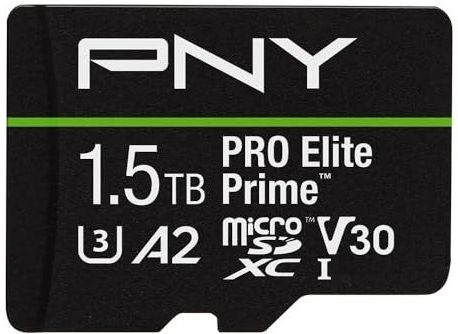 PNY - PRO Elite - microSDXC Flashgeheugenkaart - 1,5TB - tot 200MB/s - Klasse 10 U3 V30 A2