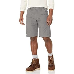 Carhartt Rugged Flex Relaxed Fit Ripstop Cargo Work Utility Shorts voor heren, staal, 36W