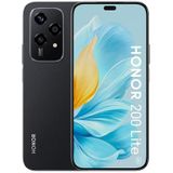HONOR 200 Lite, smartphone 5G, 8 GB + 256 GB, 6,7 inch AMOLED-display, valbescherming, drievoudige camera 108 MP, frontcamera 50 MP, dual sim, Android 14, zwart