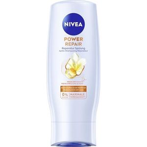 NIVEA Power Repair Reparatiespoeling (200 ml), reparerende haarspoeling met squalan serum en monoi-olie, verzorgende conditioner voor gezond haar en meer glans