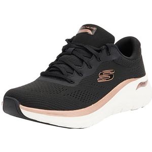 Skechers Arch Fit 2.0 Glow The Distance Sneaker voor dames, Zwart, 37 EU