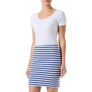 Vila Vininny HW Zip Rok, Bijou Blue/Stripes: sneeuwwit, S
