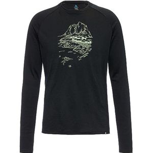 Odlo Ascent 365 Merino 200 shirt met lange mouwen met Noorwegen motief L