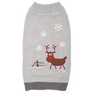 ancol Hond Winter Sweater met Rendier en Sneeuwvlokken
