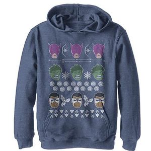 Marvel Avengers Sweater Hoodie voor kinderen, uniseks, Marineblauw Heather, M