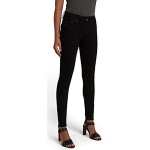 G-STAR RAW Midge Cody Mid-Waist Skinny Jeans voor dames, zwart (Pitch Black B964-A810), 23W x 30L