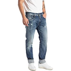 Replay Anbass Aged Jeans voor heren, 009, medium blue., 27W / 32L