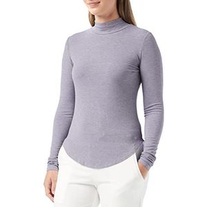 Triumph Dames Climate Control LSL Top Turtle Neck Pyjama Top, dark grey melange, 40