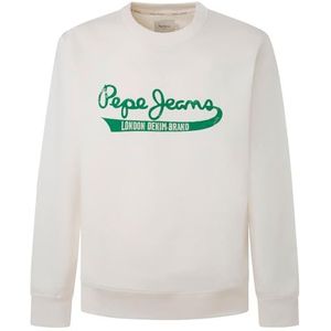 Pepe Jeans Heren Roi Sweatshirt, Wit (Off White), XS, Wit (Off White), XS