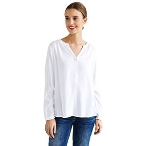 STREET ONE Dames A343792 Viscose Blouse, wit, 46