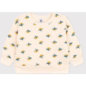 Petit Bateau A08R8, sweatshirt voor meisjes 0-24, wit Avalanche/meerkleurig, 6 maanden