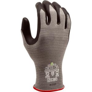 SHOWA AC800, Antistactic Industrial Protective Gloves, Nitril Palm Coating, Cut Level D, Touch Screen Compatibel, Grijs, 12 paar, Maat X-Large