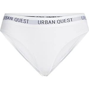 URBAN QUEST Dames 3-pack Bamboo Bikini Brief White Underwear, L