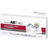 Tombow ABTP-12P-2 ABT Pro Pastel Colors op alcoholbasis, twee punten
