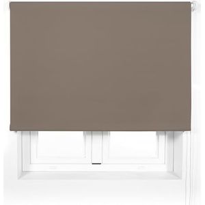 ECOMMERC3 | Rolgordijn lichtdoorlatend op maat Premium grootte 155x240 - rolgordijn 38mm buis en stofmaat 152x235 - rolgordijn bruin