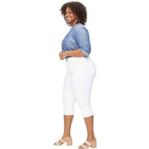 NYDJ Dames Plus Marilyn Crop Manchet Jean in Cool Omarm Denim