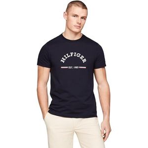 Tommy Hilfiger Heren RWB Arch GS TEE S/S T-shirt, Desert Sky, L, woestijn hemel, L