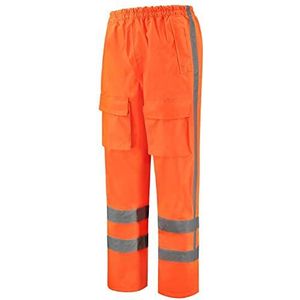 Tricorp 503001 Safety RWS - EN ISO 20471 regenbroek, 100% polyester + PU-coating, 200 g/m², fluororanje, maat XS