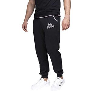 Lonsdale Heren tweekleurige joggingbroek, Zwart, XXX-Large, Zwart, 3XL