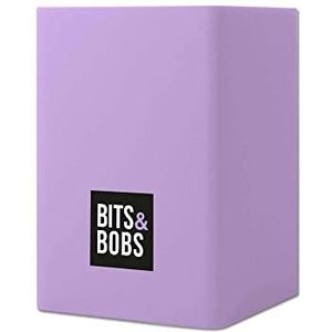 Grafoplás Siliconen stift, lavendelpastelkleuren, 9,5 x 6,5 x 6,5 cm, perfect voor op het bureau, bits en bobs pop-up design, pastelkleuren