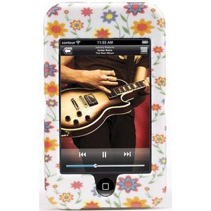 Contour Design iPod Touch Hartplastic hoes voor Apple iPod Touch, witte bloemenlook