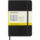 Moleskine Notitieboek, Pocket, A6, geruit, zachte cover, zwart
