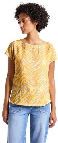 Street One - Dames Shirt - Geel - Met Patroon
