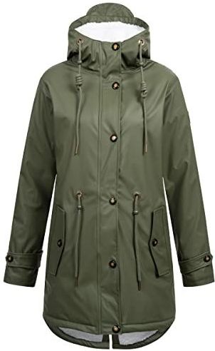 Ankerglut Friesennerz Halifax New Women Regenjas, Olive, 42