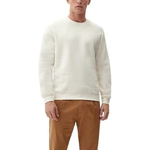 s.Oliver Heren sweatshirt lange mouwen, wit, XXL