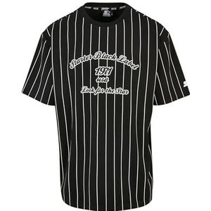 STARTER BLACK LABEL Men's Starter Pinestripe 1971 Tee T-shirt, L, zwart, L