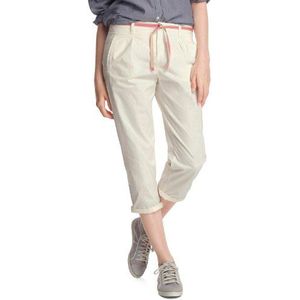 ESPRIT DE Corp F01260 7/8 broek voor dames, normale tailleband, Ivoor (142 Zabayone), 32