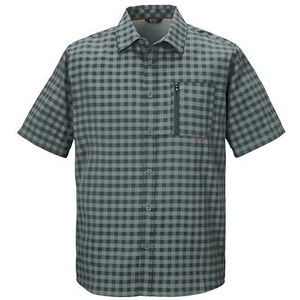 killtec heren Functioneel shirt/shirt met korte mouwen/outdoor shirt KOS 44 MN WVN SHRT, blaugrau, S, 42790-000