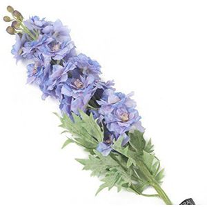 Floral Elegance 105 cm Kunstmatige ""Blauwe Kaars Larkspur"" Single Stem Single Paars